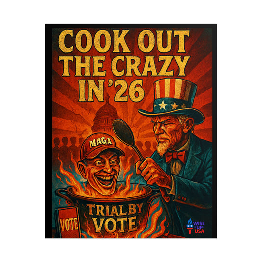 Political Protest Poster, USA Election Voting Out MAGA People 2026, Activist Art Print, Resistance Rally Sign, Patriotic Home Decor,