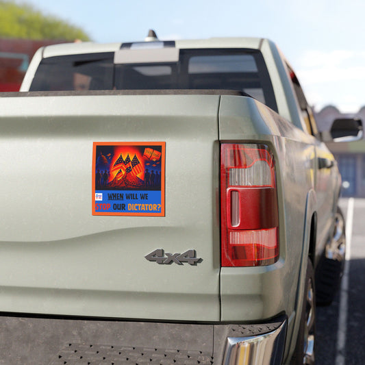 Political Car Magnets, USA Election Decor, Stop Dictator, Gift for Activists, Stop Trump, Wise Up USA, Midterm Elections, Vote '26