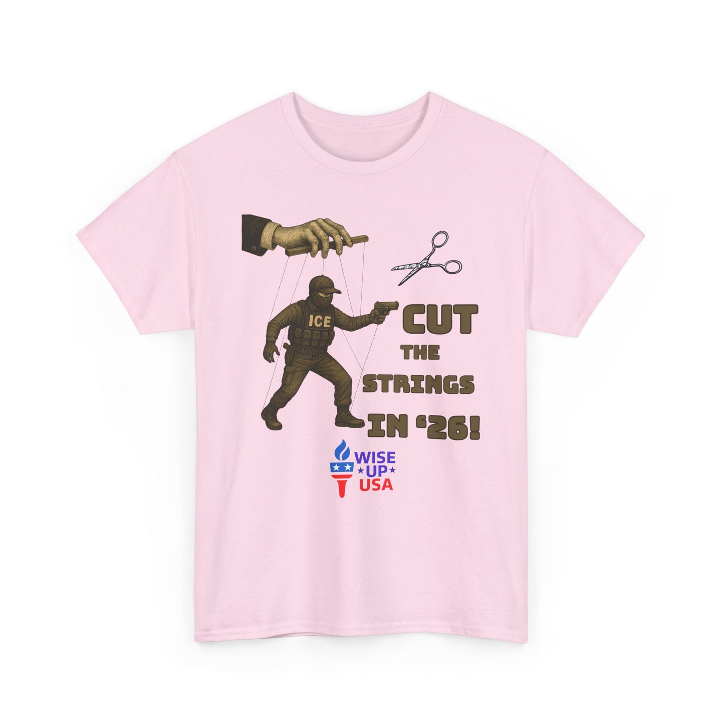 Cut the Strings in '26 Design, Midterm Election Shirt, Election Day Apparel, USA Pride Tee, Gift for Activists, Unisex Heavy cotton tee