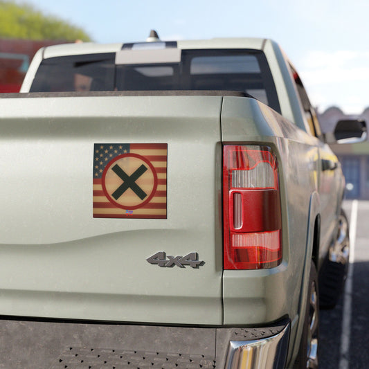 Political Car Magnets, USA Flag Morph Plain, Distressed American Flag, Gift , Stop Trump, Wise Up USA, Midterm Elections, Vote '26, USA Flag