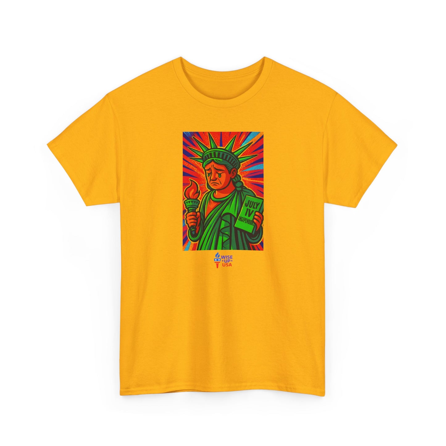 Unisex Heavy Cotton Tee with Patriotic, Trump Shamed Statue, Design, Election Day Apparel, Revolution, Gift for Activists, Midterm 26
