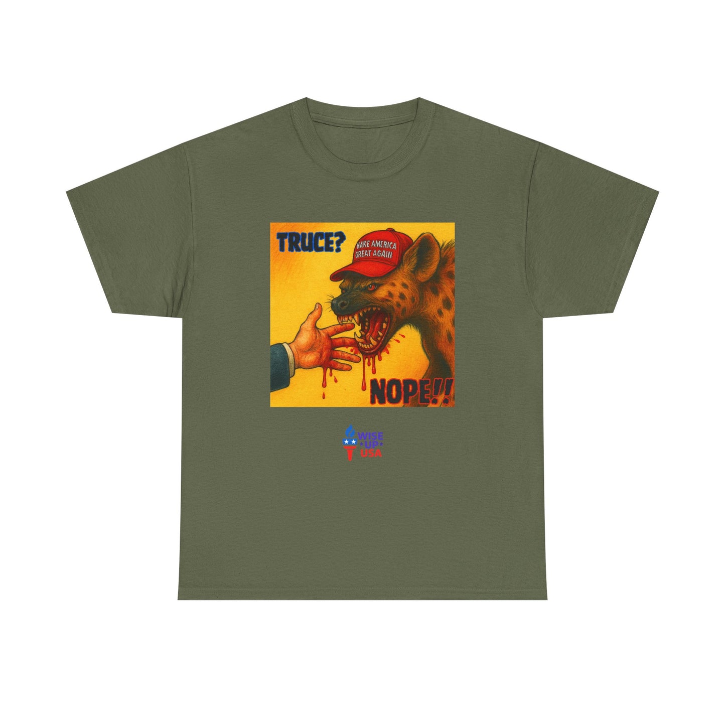 No Truce Unisex Heavy Cotton Tee, Election Day Apparel Activists, Against Trump, Republicans, and MAGA, Resistance, Don't Back Down. No MAGA