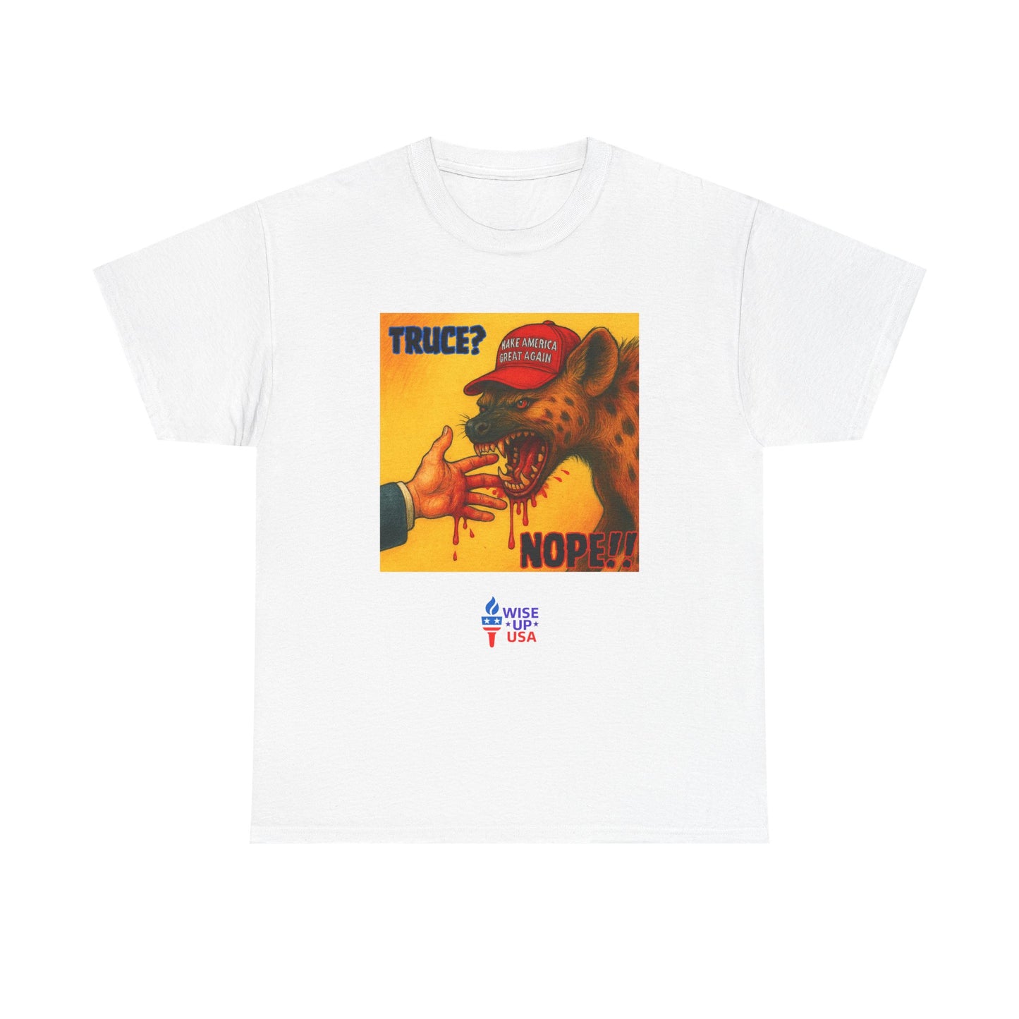 No Truce Unisex Heavy Cotton Tee, Election Day Apparel Activists, Against Trump, Republicans, and MAGA, Resistance, Don't Back Down. No MAGA