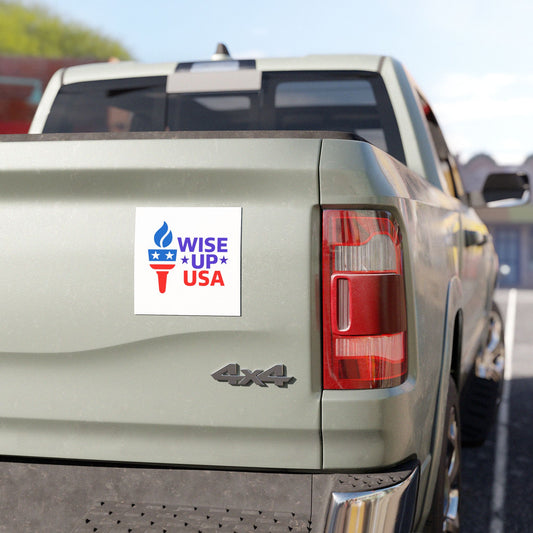 Wise Up USA. Political Car Magnets, USA, Fun Vehicle Accessory, Gift for Activists, , Midterm Elections, Revolution in thinking