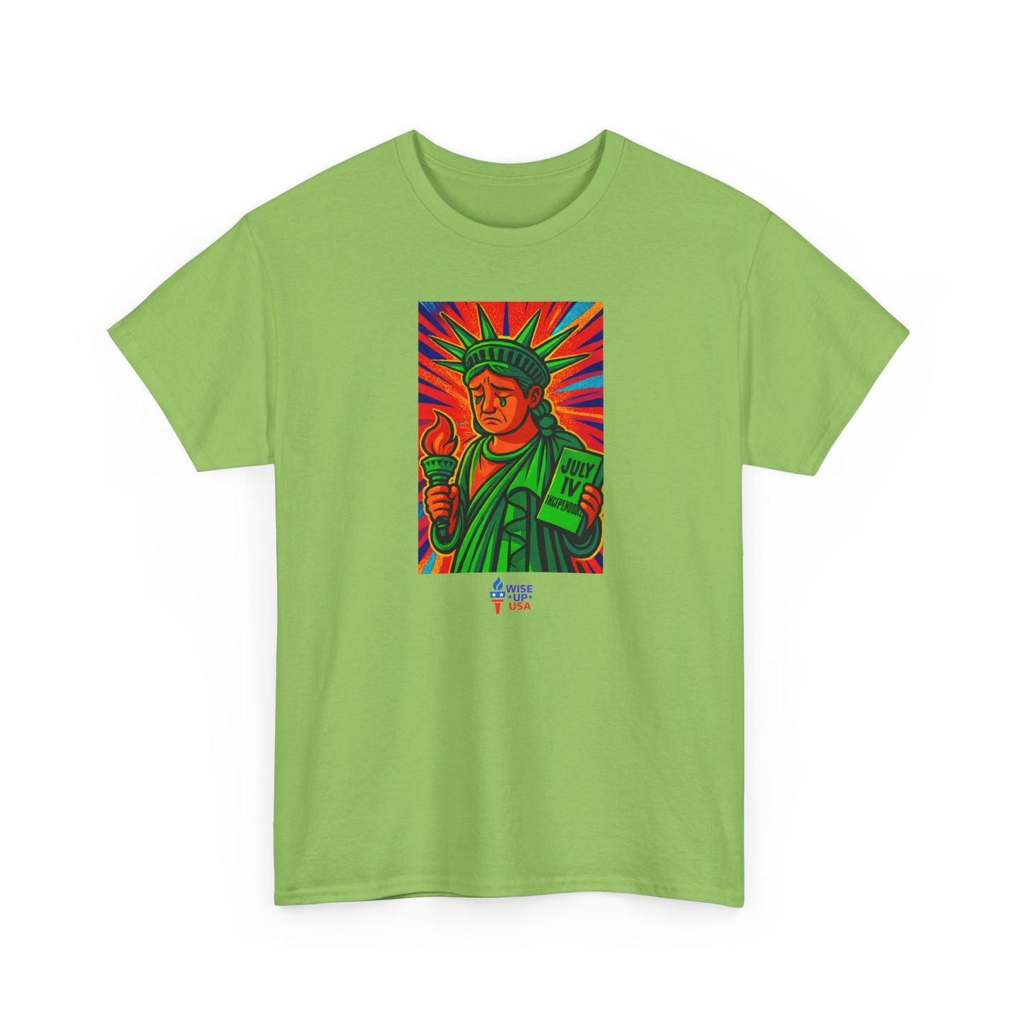 Unisex Heavy Cotton Tee with Patriotic, Trump Shamed Statue, Design, Election Day Apparel, Revolution, Gift for Activists, Midterm 26