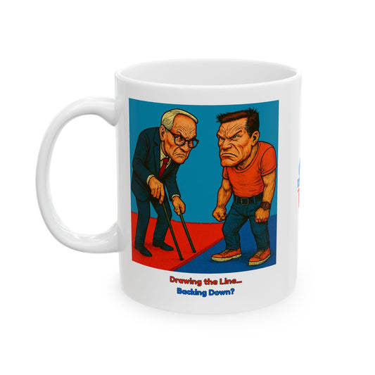 Ceramic Mug, Drawing the Lines for 26, Election Decor, Wise Up USA, Activist Gift, Midterms 26, Political Coffee Cup, Protester Present