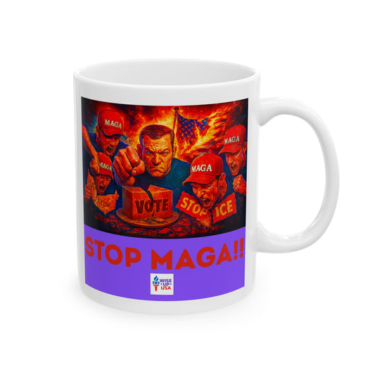 Ceramic Mug, Stop Maga in '26, Election Decor, Get MAGA Out, Midterms 26, Political Coffee Cup, Stop Trump, stop Maga, MAGA